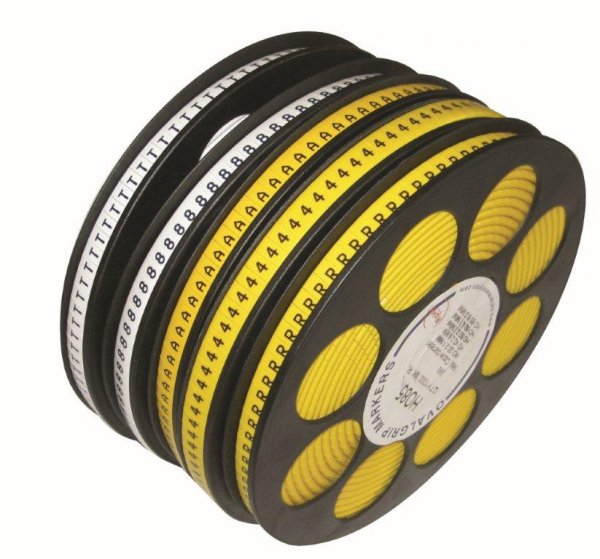 Collet Marker Black on Yellow 'A'