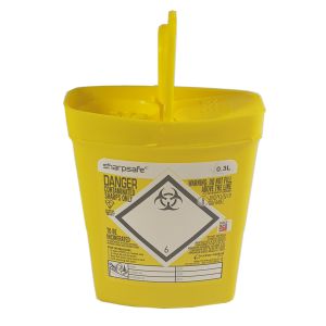 Disposable Sharps Bin - 0.3 Litres