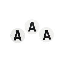 Pole Plastic Letters 'A' - Bag of 100