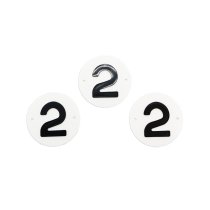 Pole Plastic Numbers '2' - Bag of 100