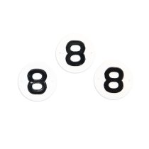 Pole Plastic Numbers '8' - Bag of 100