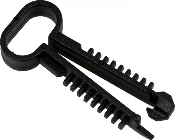 TED Black Plastic Cable Clip 5 - 6mm - pack of 200