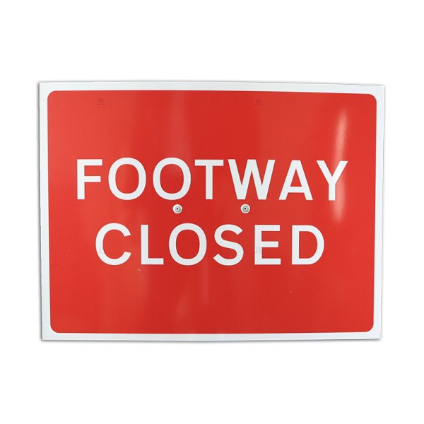 Cone Sign 600 x 450mm Footway Closed