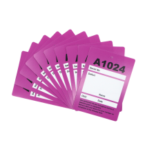 Label Defective Pole A1024 Purple - Pack of 10