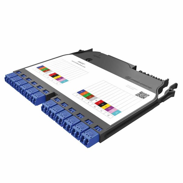 IANOS® double splicing module 24FO - 12 Duplex G.652D - LC/UPC