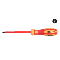 TED® Screwdriver Insulated 1000V VDE Pozidrive PZ1