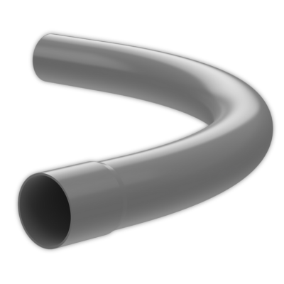 Bend Duct 56 54mm 90 Deg (350R) Grey