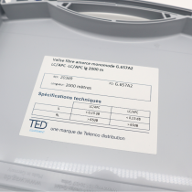 TED® Fibre Launch Lead OS2 G.657A2 LC/APC - LC/APC 2000m