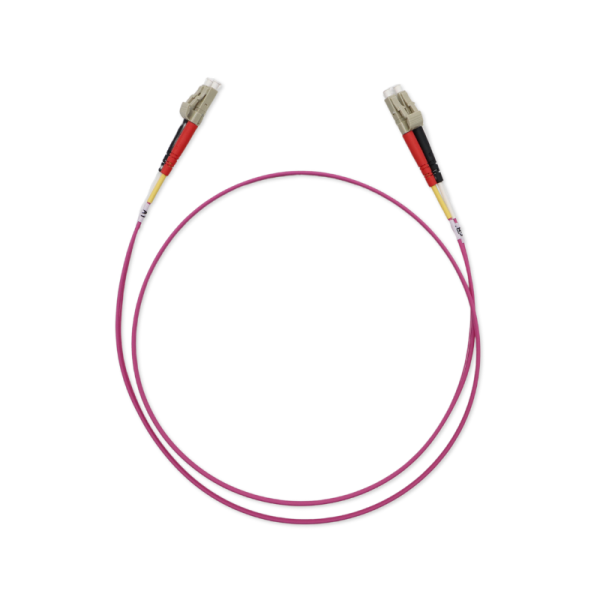 Patchcord DX LC/UPC-LC/UPC OM4 Ø2,0mm Magenta Lg 1,0m