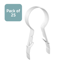 LINIAN White SuperClip 15-18mm - pack of 25