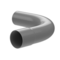 Bend Duct 56 54mm 90 Deg (200R) - Short