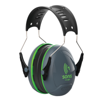 JSP Ear Defenders Sonis 1 Overhead SNR 27 - Grey/Green