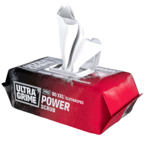 UltraGrime Pro Power Scrub Wipes XXL - Pack of 80