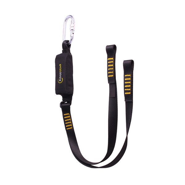 RidgeGear Twin Leg Webbing Lanyard & Shock Absorber RGL3