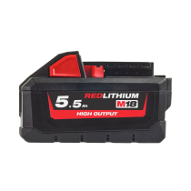 Milwaukee M18™Red Lithium-Ion 5.5Ah HIGH OUTPUT™ Battery M18HB5.5