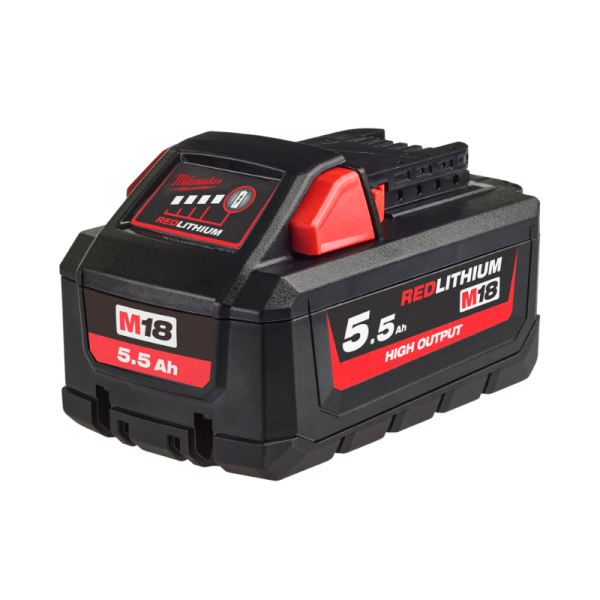 Milwaukee M18™Red Lithium-Ion 5.5Ah HIGH OUTPUT™ Battery M18HB5.5