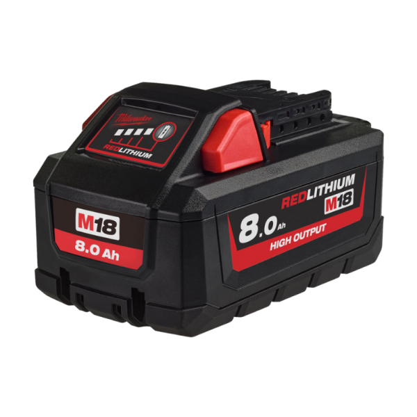 Milwaukee M18™ 8.0Ah Red Lithium-Ion HIGH OUTPUT™ Battery M18HB8