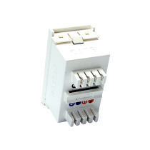 Excel Cat6 (UTP) Unscreened RJ45 Euro Module - White