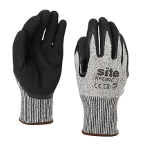 Site Gloves Grey/Black - Large